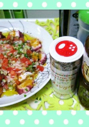 魚介のカルパッチョ ♪ >゜)))彡 ♪-レシピのメイン写真