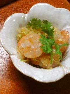 海老とキャベツでエスニック炒め♪-レシピのメイン写真