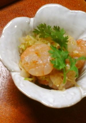 海老とキャベツでエスニック炒め♪-レシピのメイン写真