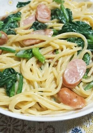 簡単クリームソースパスタ-レシピのメイン写真