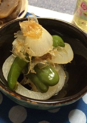 玉ねぎ☆ピーマンのトースター焼きマリネ-レシピのメイン写真