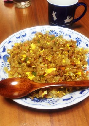 懐かし再現♪あのCMのカレーチャーハン-レシピのメイン写真