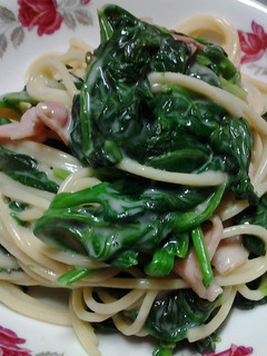 ほうれん草とベーコンのクリームパスタ-レシピのメイン写真
