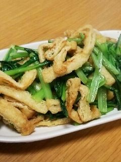 小松菜と油揚げ炒め★-レシピのメイン写真