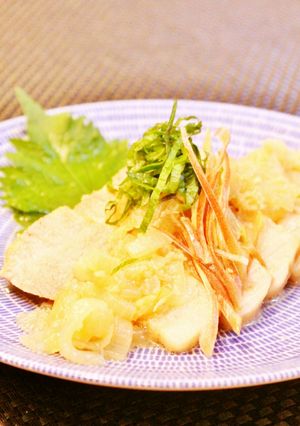 ✿豚肩ロースと玉ねぎの塩にんにく生姜煮✿-レシピのメイン写真