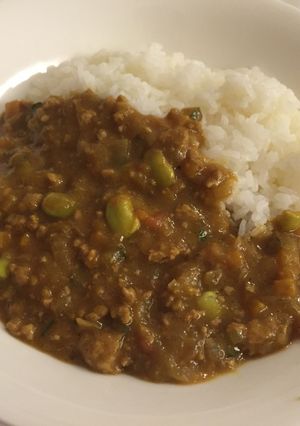大豆とひき肉のカレー-レシピのメイン写真