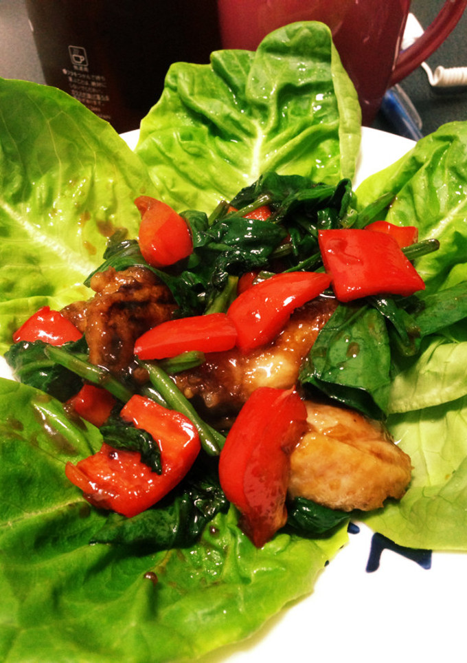 鶏肉とほうれん草の甘辛炒め-レシピのメイン写真
