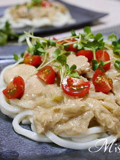 冷やし バンバンジーうどん-レシピのメイン写真