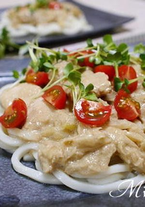 冷やし　バンバンジーうどん-レシピのメイン写真