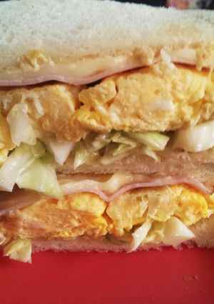 ハムと卵とチーズ野菜ホットサンド-レシピのメイン写真