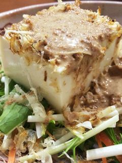 水菜と豆腐のごまドレサラダ-レシピのメイン写真