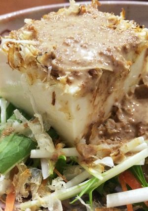 水菜と豆腐のごまドレサラダ-レシピのメイン写真