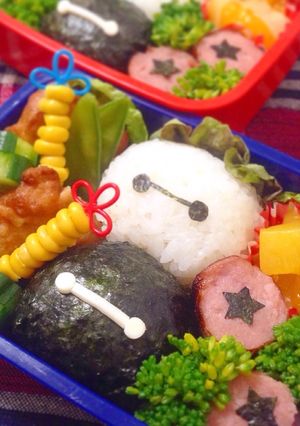簡単♪♪ベイマックス✴︎キャラ弁-レシピのメイン写真