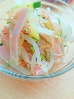 さっぱり☆もやしときゅうりの中華風サラダ-レシピのメイン写真
