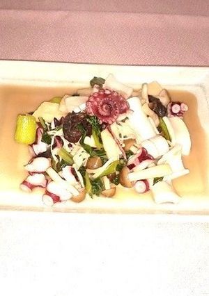 チンゲン菜と貝のゆずポン酢バター炒め-レシピのメイン写真