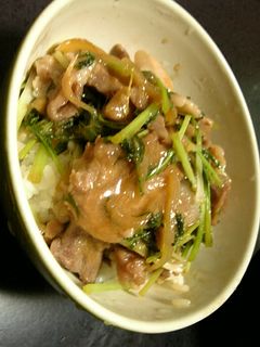 スピードメニュー♪豚のしょうが焼き丼-レシピのメイン写真
