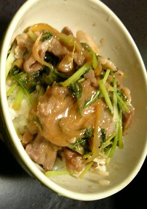 スピードメニュー♪豚のしょうが焼き丼-レシピのメイン写真
