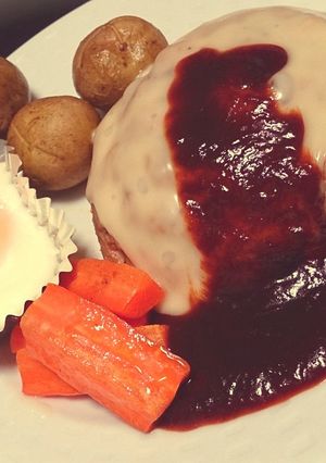 ヘルシー！オーブンでふっくらハンバーグ★-レシピのメイン写真