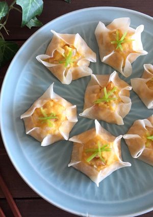 レンジで簡単＊豆腐とちくわのシュウマイ-レシピのメイン写真