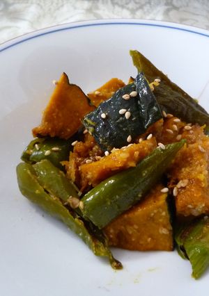 かぼちゃ＆ししとうのごまナムル風-レシピのメイン写真