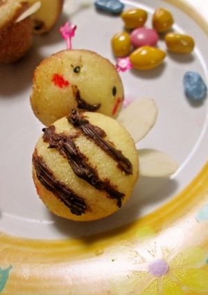 鈴カステラdeミツバチ-レシピのメイン写真