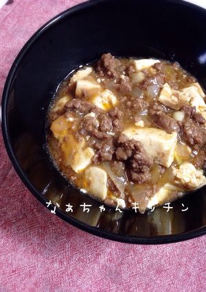 カサ増しレシピ〜麻婆玉ねぎ豆腐-レシピのメイン写真