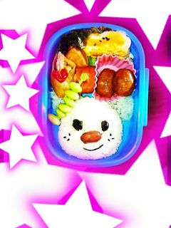 ポケモンキャラ弁豆でミジュマルおにぎり-レシピのメイン写真