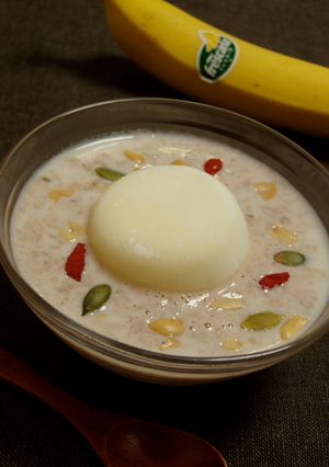 雪見で＊バナナミルクぜんざい-レシピのメイン写真
