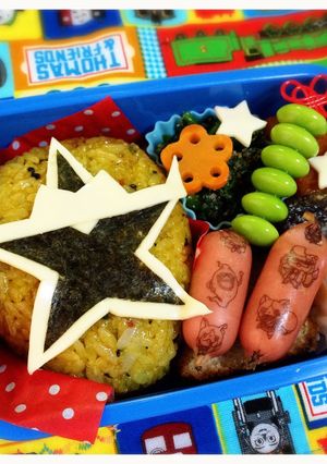 キャラ弁◆ニンニンジャー(スター)-レシピのメイン写真