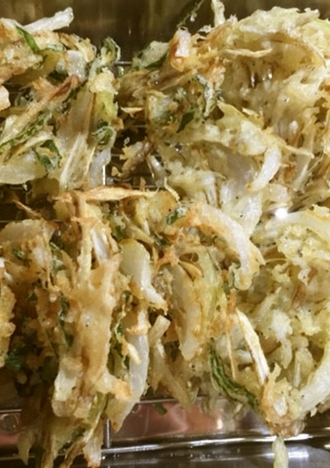 新玉ねぎとしらすのかき揚げ-レシピのメイン写真