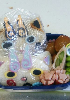 キャラ弁☆コマさん♡コマじろう★サンド♪-レシピのメイン写真