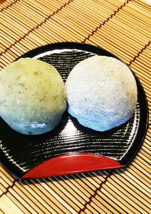 もち粉☆レンジで簡単！よもぎ餅・草大福♪-レシピのメイン写真