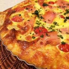 รูปของ キノコと生ハムのキッシュ