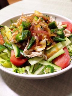 夏野菜たっぷりの冷しゃぶ-レシピのメイン写真