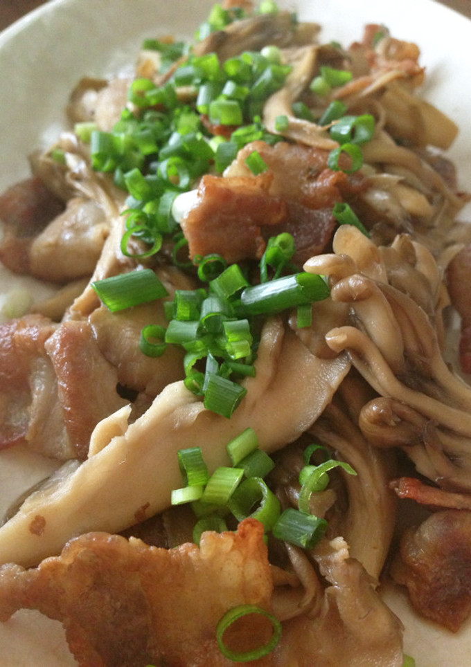 豚バラと舞茸の炒め物-レシピのメイン写真