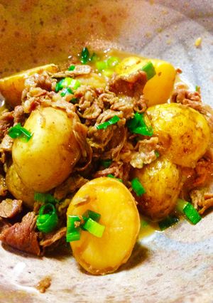 新じゃがと肉の炒め煮♡ホクホク〜♡-レシピのメイン写真