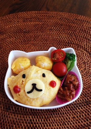 不器用さんでも♡クマさん幼稚園弁当-レシピのメイン写真