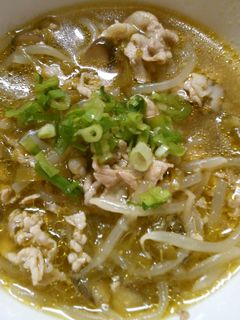 胡麻油で簡単♪豚肉と もやしの中華スープ-レシピのメイン写真