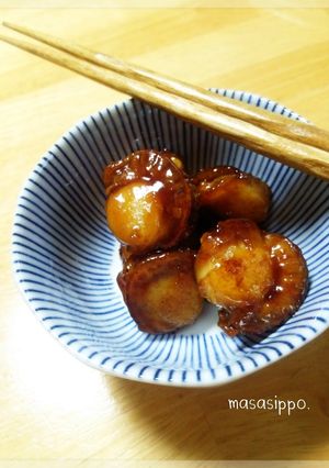 お弁当に。ベビー帆立のはちみつ照り焼き-レシピのメイン写真