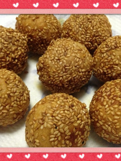 香ばしうまっ♡さつまいも胡麻団子-レシピのメイン写真
