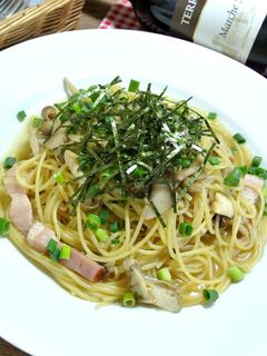 手軽8分レシピ、キノコの和風パスタ。-レシピのメイン写真