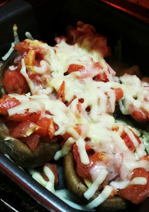 簡単！しいたけのトマトオーブン焼き-レシピのメイン写真