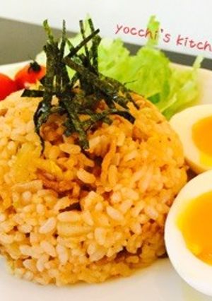包丁不要！簡単時短の豚キムチチャーハン-レシピのメイン写真