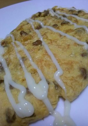 簡単 納豆オムレツ-レシピのメイン写真