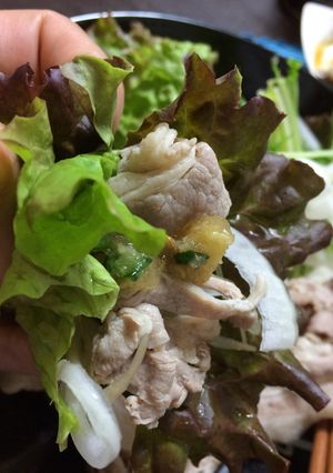 胡麻ネギソースで食べる冷しゃぶサラダ-レシピのメイン写真