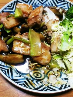 豚肉の照り焼きと茄子の炒め-レシピのメイン写真