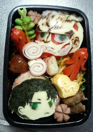 進撃の巨人キャラ弁-レシピのメイン写真