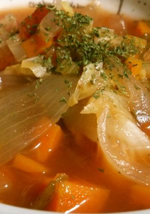 季節の野菜スープ ミネストローネ風-レシピのメイン写真