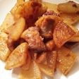 豚バラ大根で甘辛味噌炒め