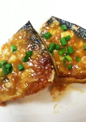 ご飯がすすむ！塩さばのネギ味噌焼き-レシピのメイン写真